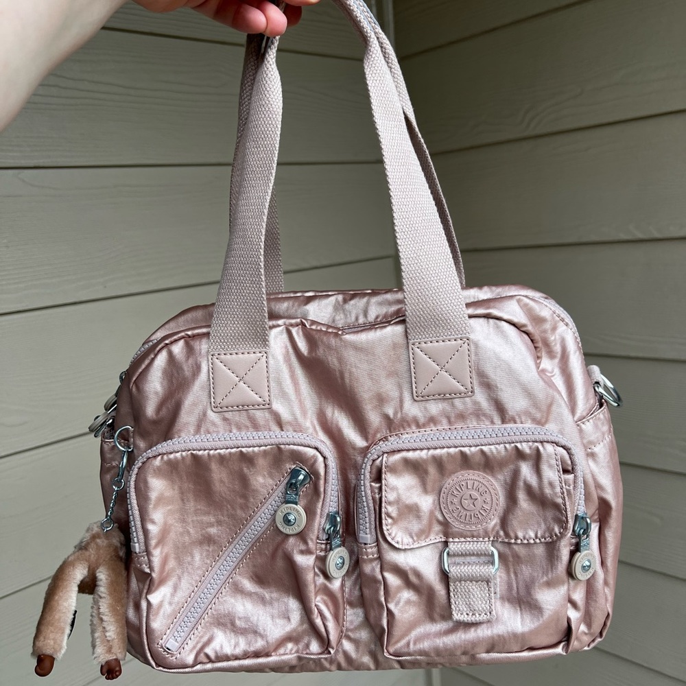 NWOT Kipling Defea Crossbody Rose Gold